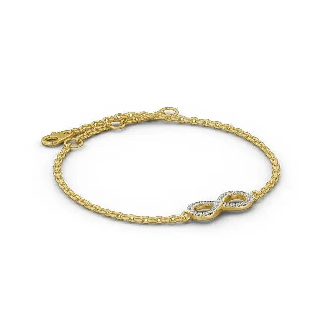 0.18CTW Infinity Lab Grown Diamond Bracelet