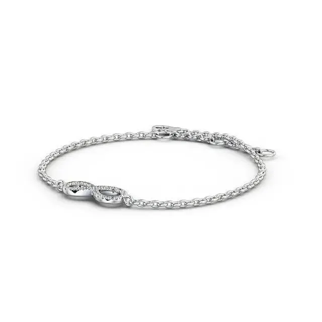 0.18CTW Infinity Lab Grown Diamond Bracelet