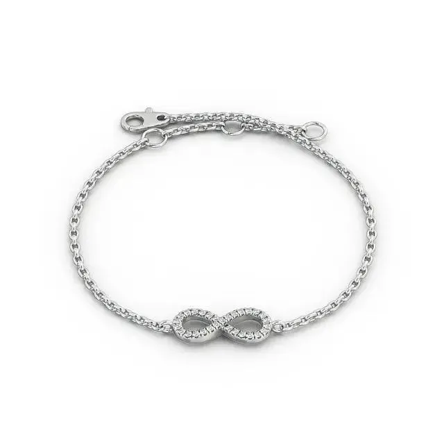 0.18CTW Infinity Lab Grown Diamond Bracelet