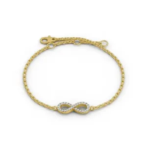 0.18CTW Infinity Lab Grown Diamond Bracelet