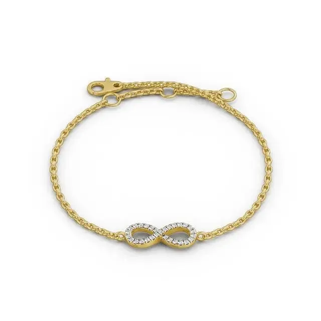 0.18CTW Infinity Lab Grown Diamond Bracelet