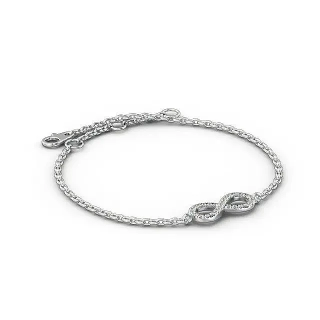 0.18CTW Infinity Lab Grown Diamond Bracelet