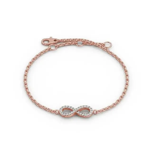 0.18CTW Infinity Lab Grown Diamond Bracelet