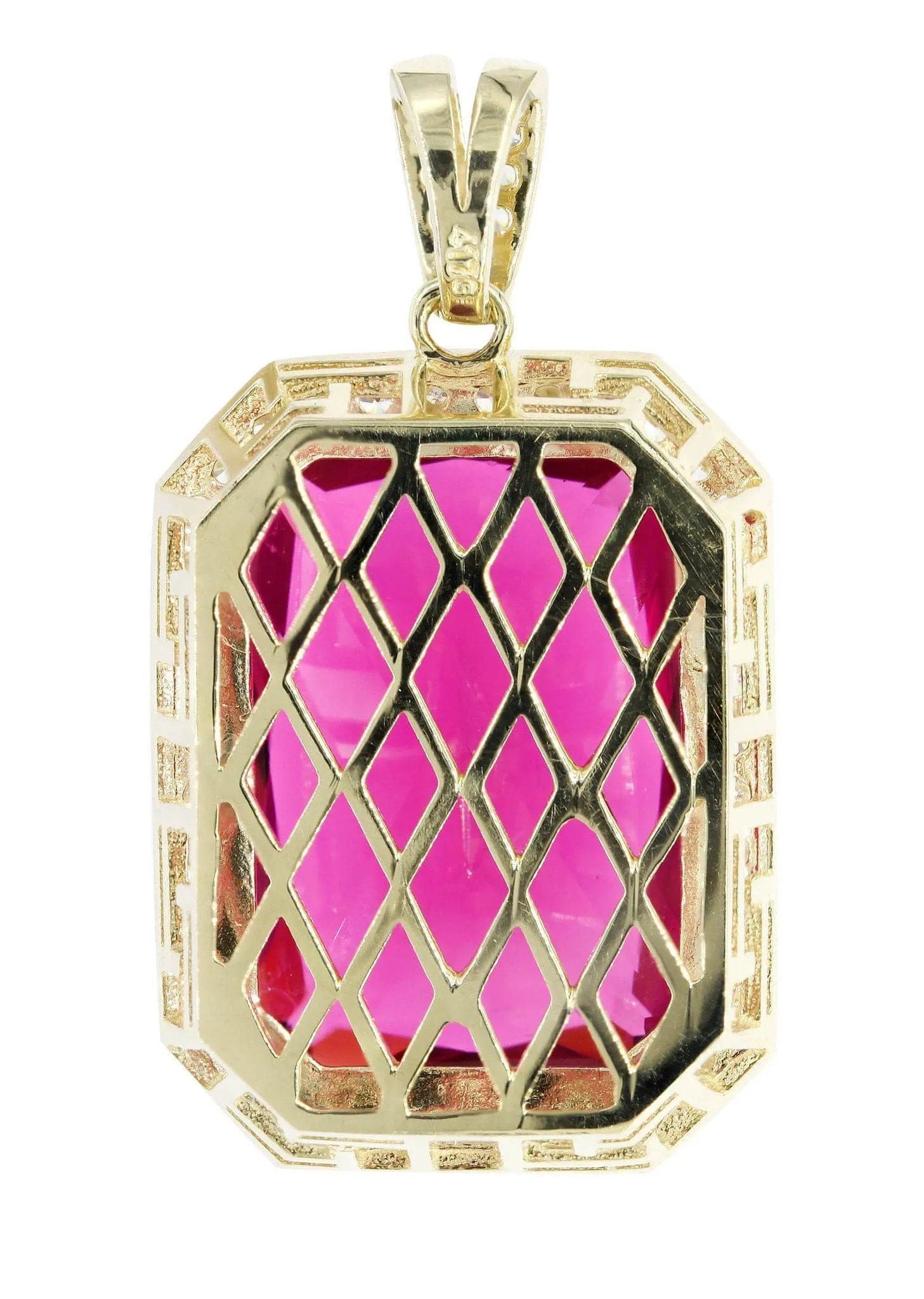 10K Gold Ruby Pendant  |  12.2 Grams