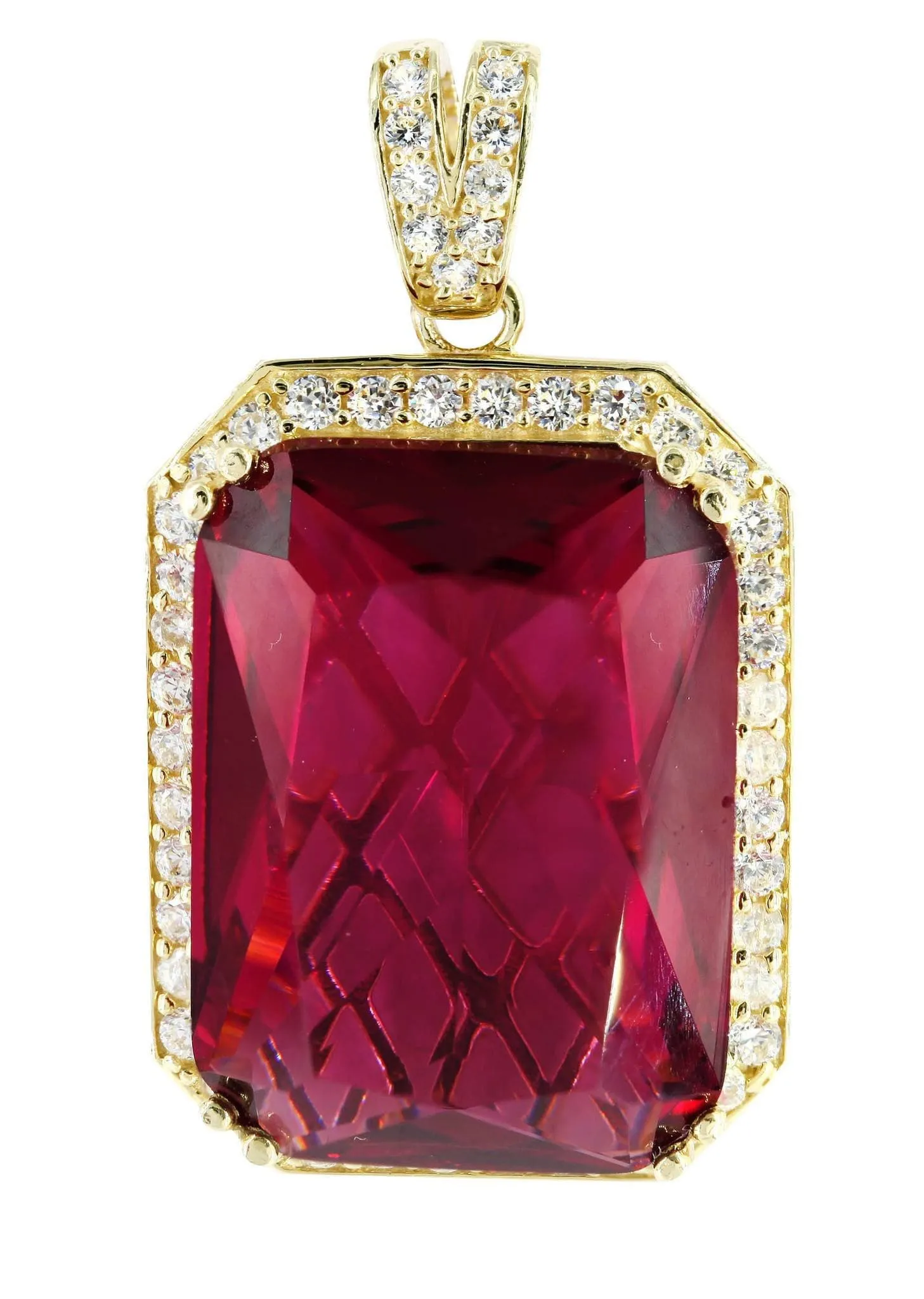 10K Gold Ruby Pendant  |  12.2 Grams