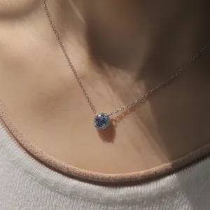 1.2 CT Brilliant Halo Necklace