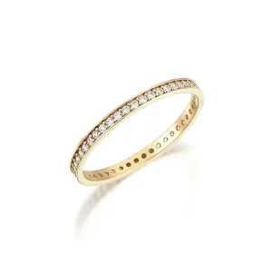 14K Solid Gold Lumiere Stackable Ring