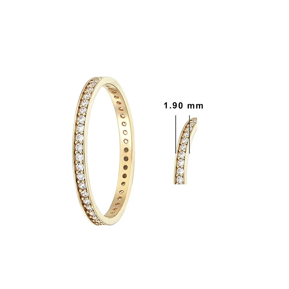 14K Solid Gold Lumiere Stackable Ring