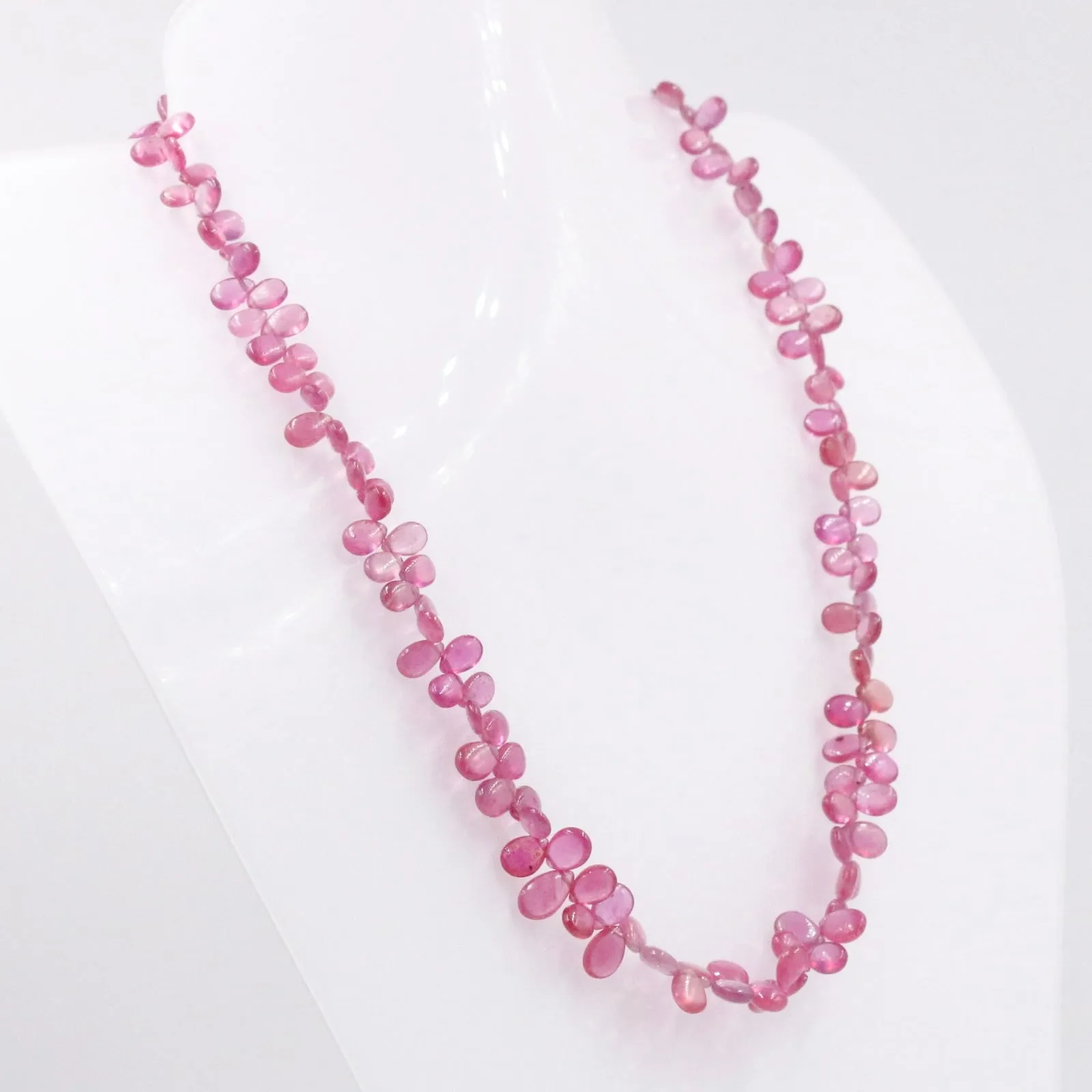 14KY Pink Sapphire Necklace 14KY Necklace Gemstone Necklace Sapphire Necklace Pink Sapphire Drop Necklace SKU 6143142