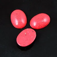 14x10mm Oval Acrylic Cabochon, Dark Salmon Coral, pk/36