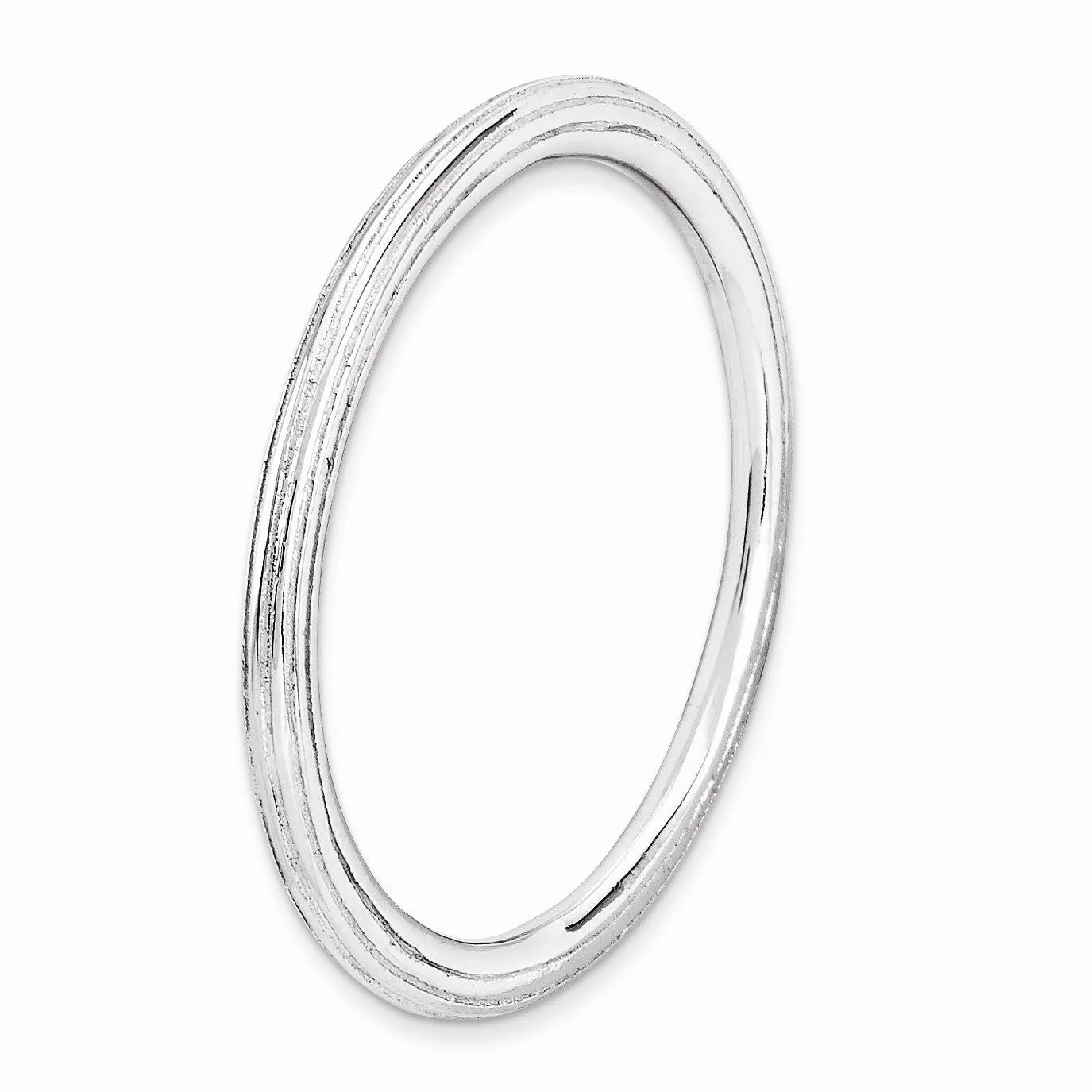 1.5mm Stackable Sterling Silver Simply Elegant Band