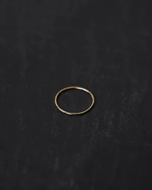 AK Studio Stone Circle Ring, Gold Filled