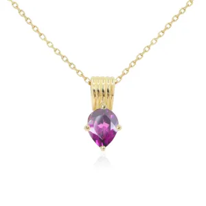 Amie Rhodolite Gold Necklace