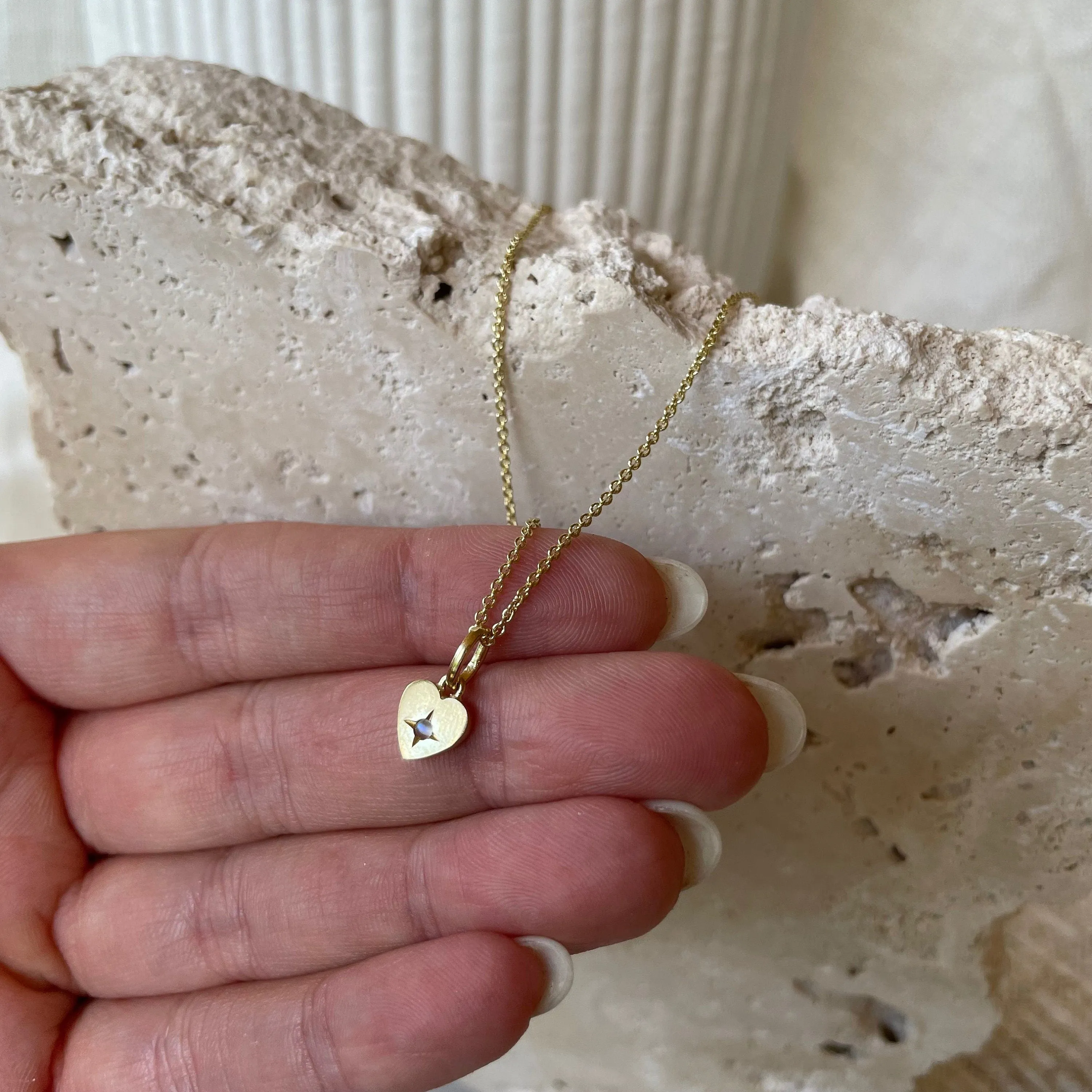 Amour Gold Tiny Heart Necklace