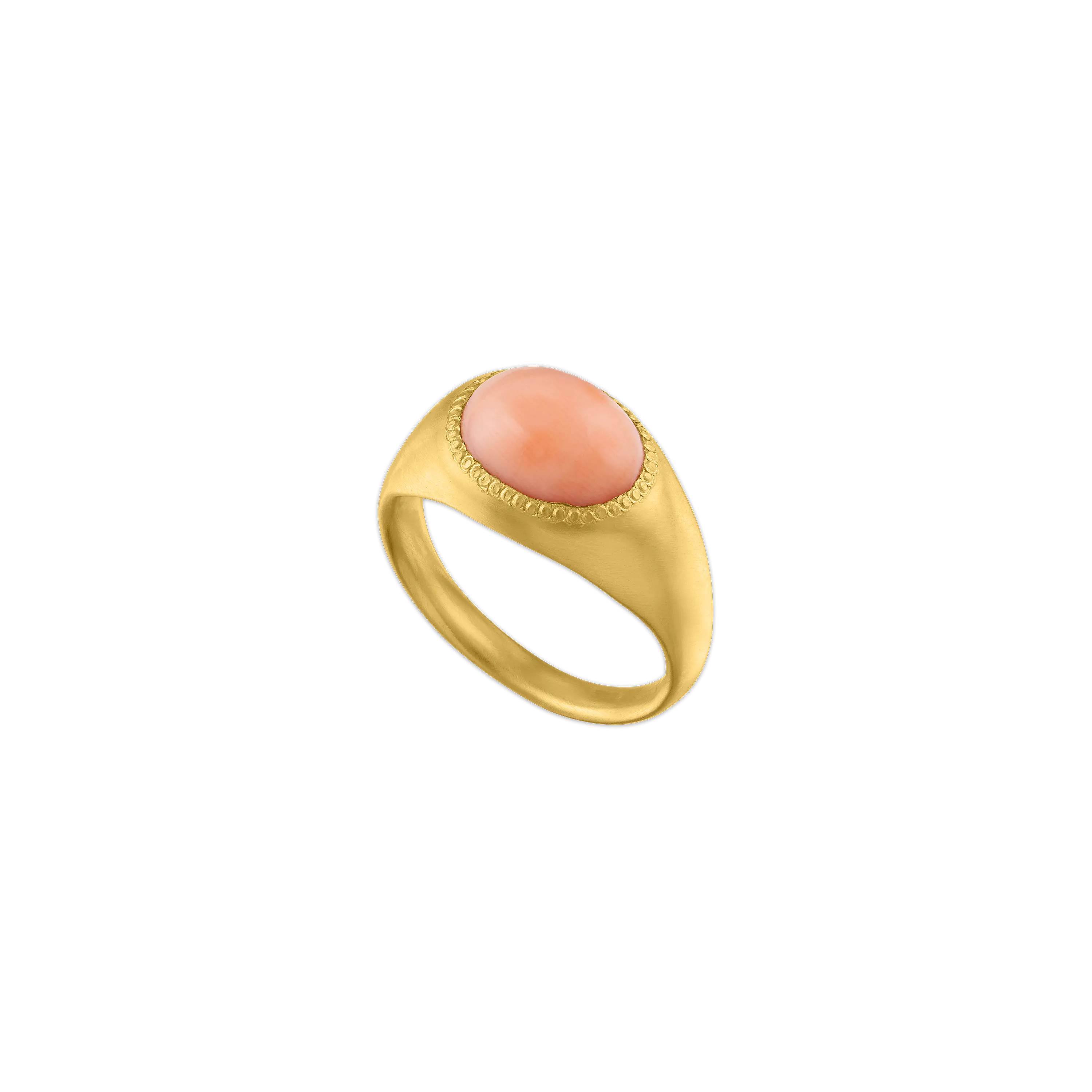 Antique Angel Skin Coral Roz Ring