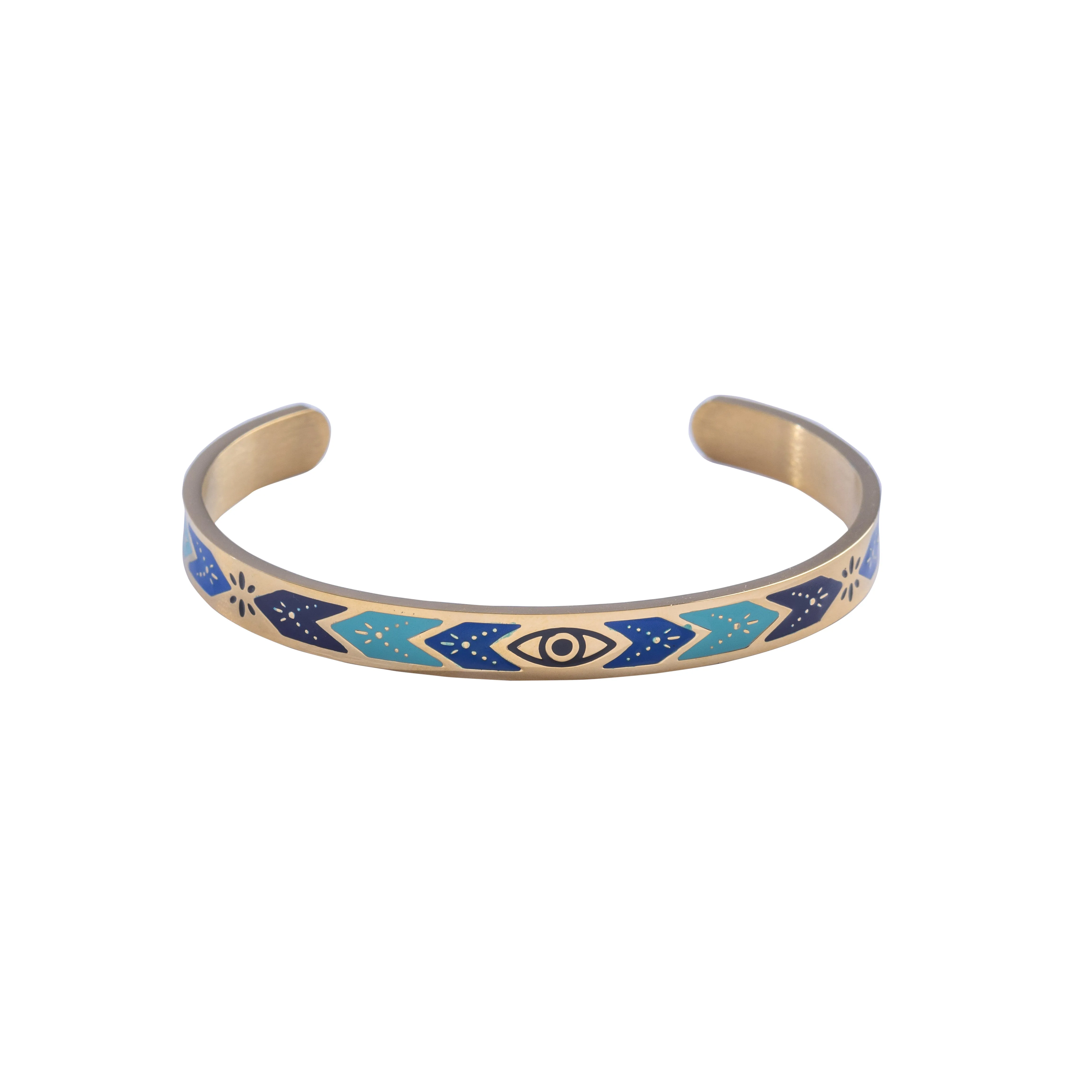 Arrow Colored Stones Bangle