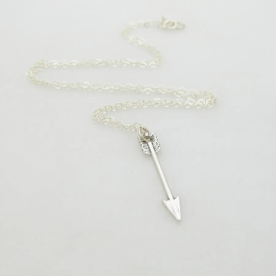 Arrow Pendant Choker Necklace