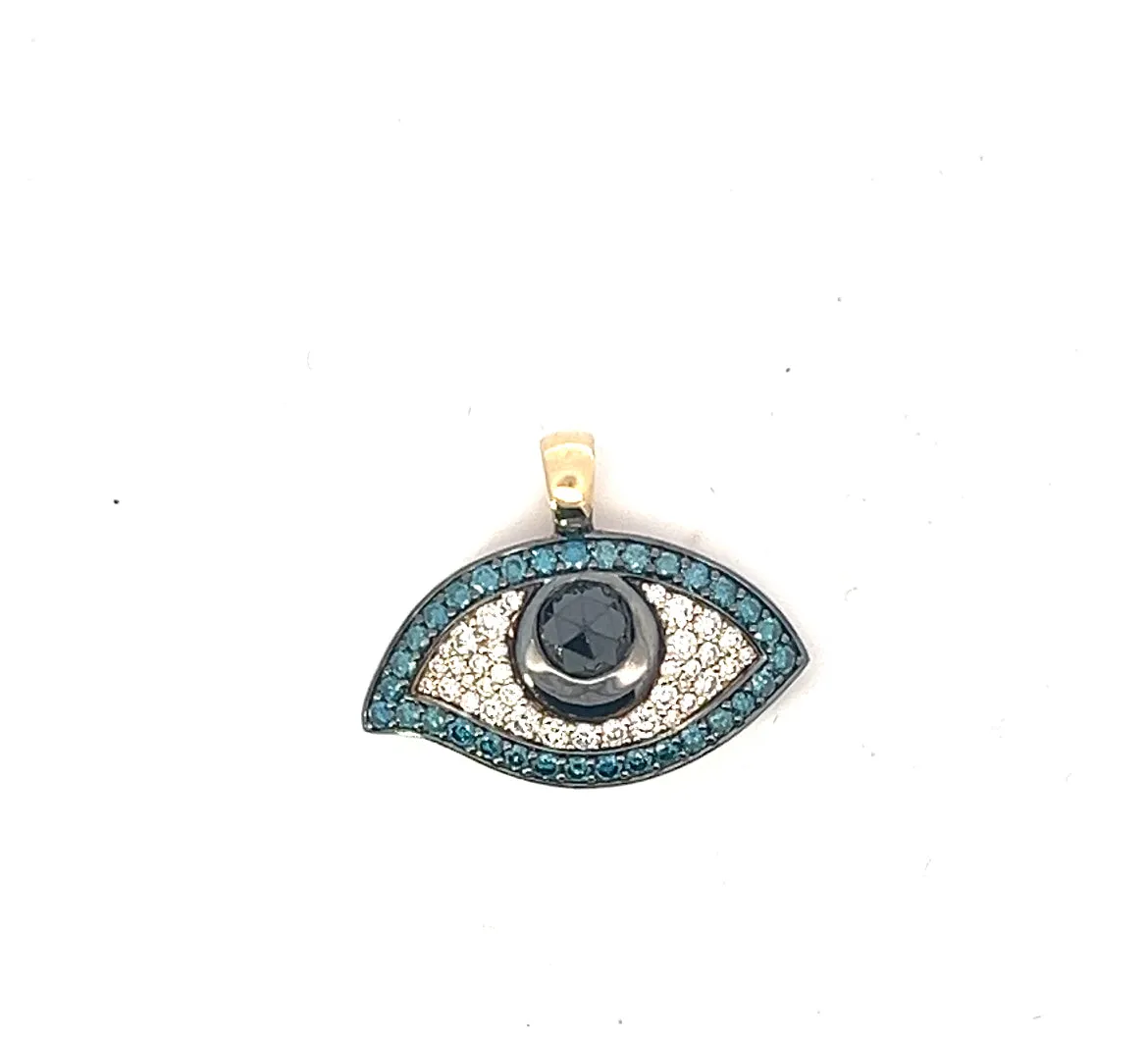 Aspery and Guldag Evil Eye Charm Choker Necklace