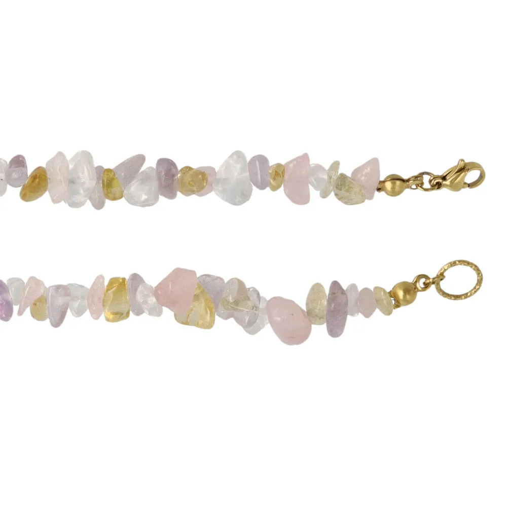 Baroque Pearl Colorful Gravel Necklace