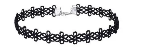 Black Crochet Lace Choker