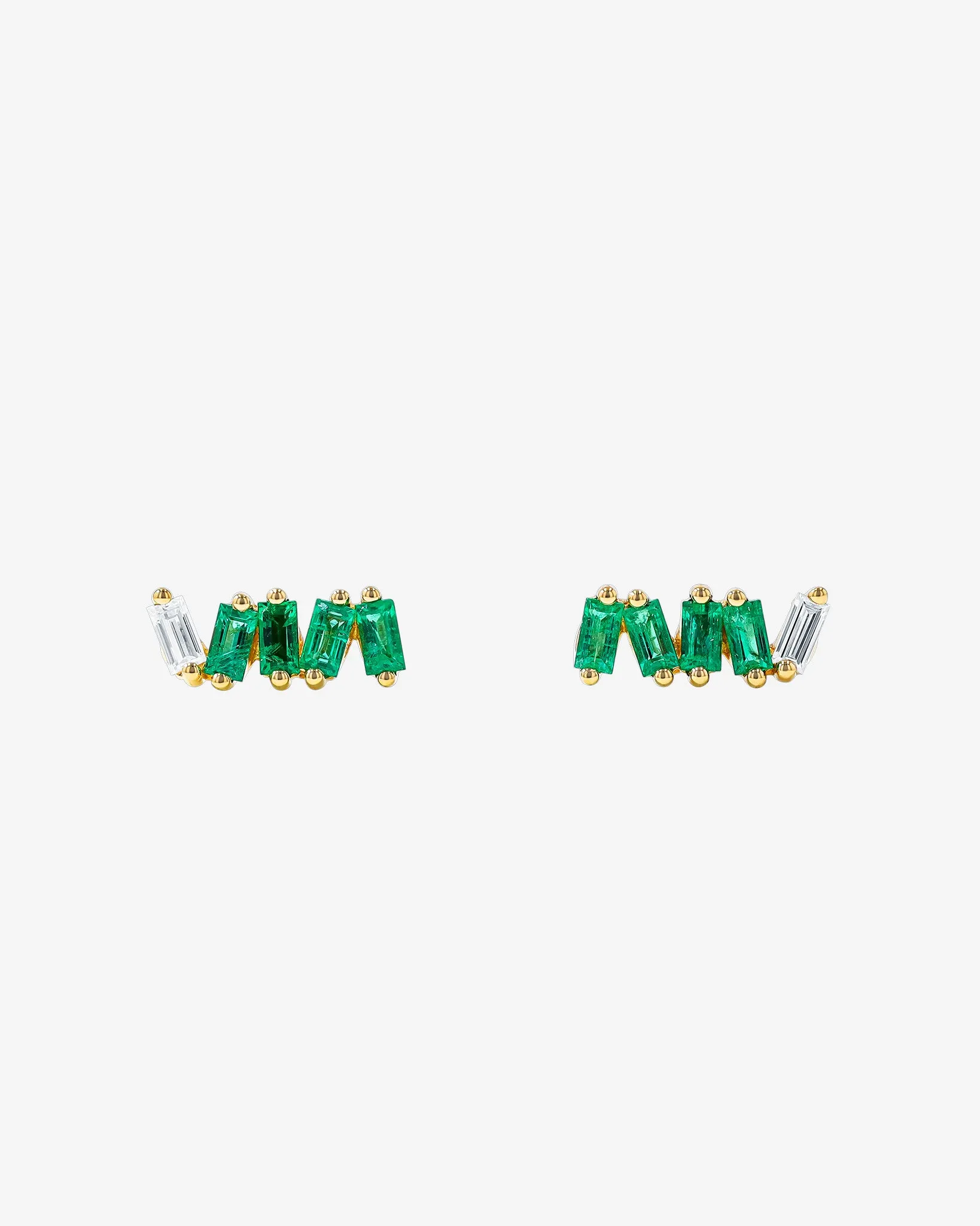 Bold Emerald Studs