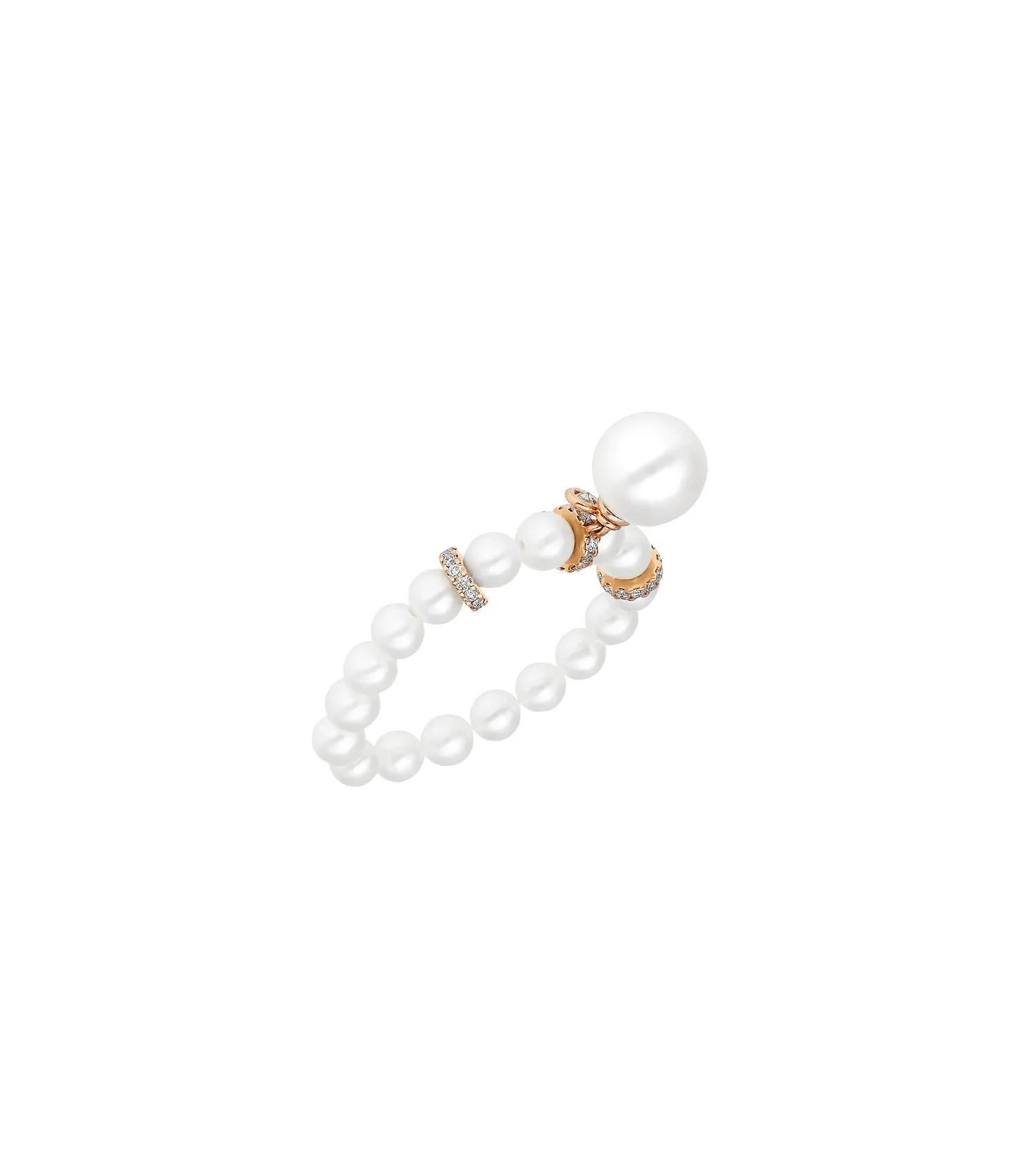 Bonbon perlée pearl ring