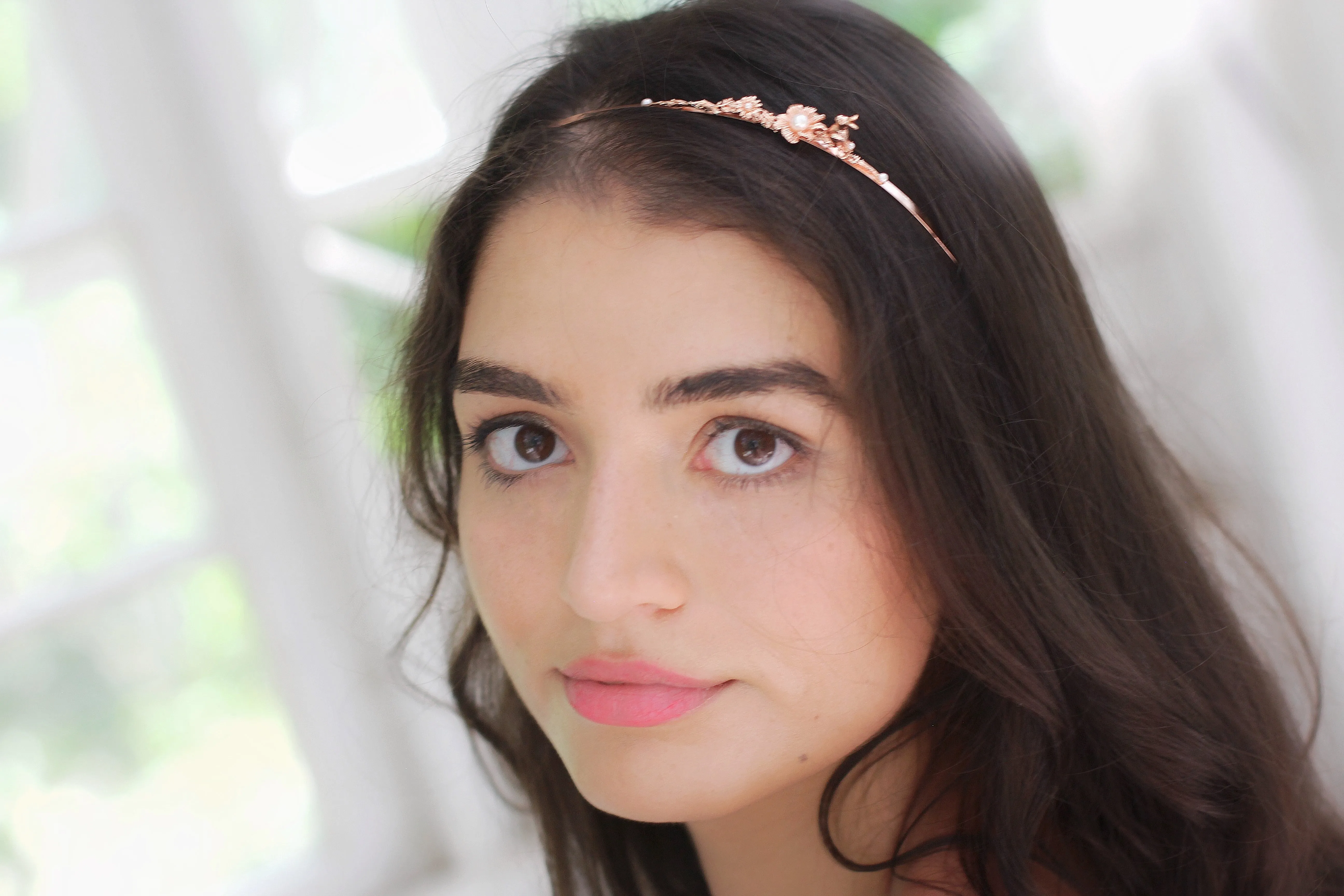 Bunny in Flower Meadow Headband