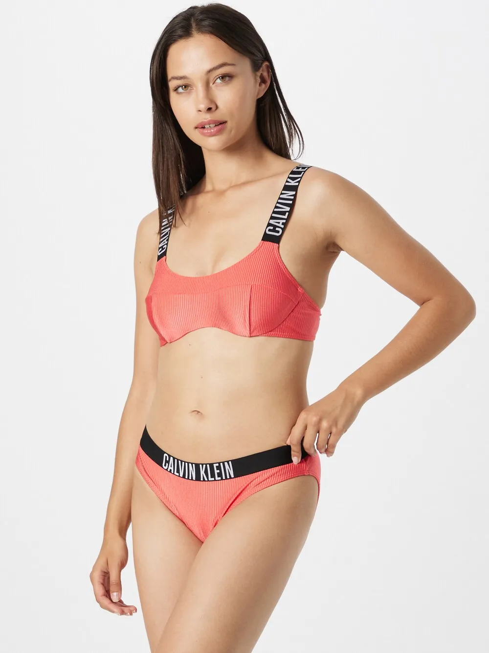 Calvin Klein Intense Power bikini bottom, coral