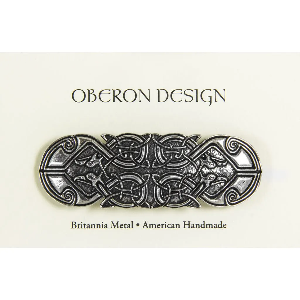 Celtic Peacock Barrette