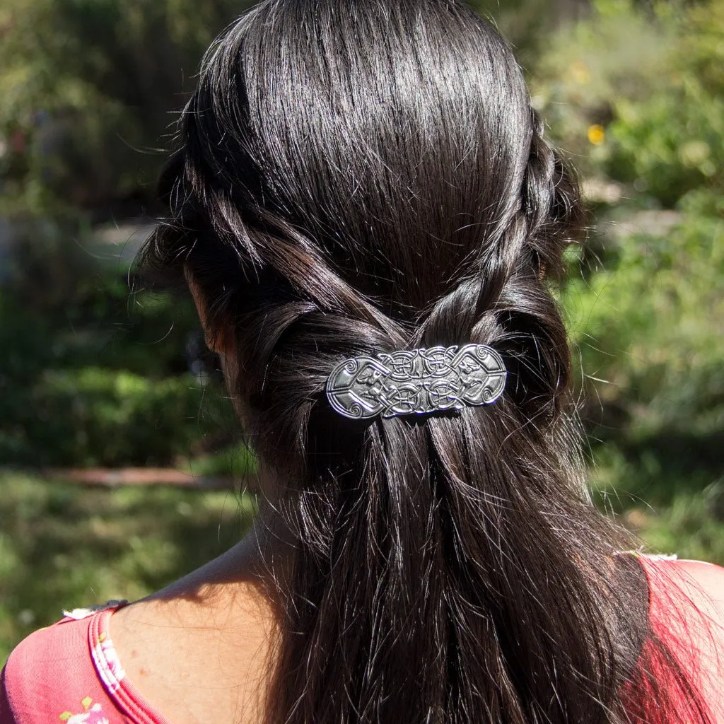 Celtic Peacock Barrette