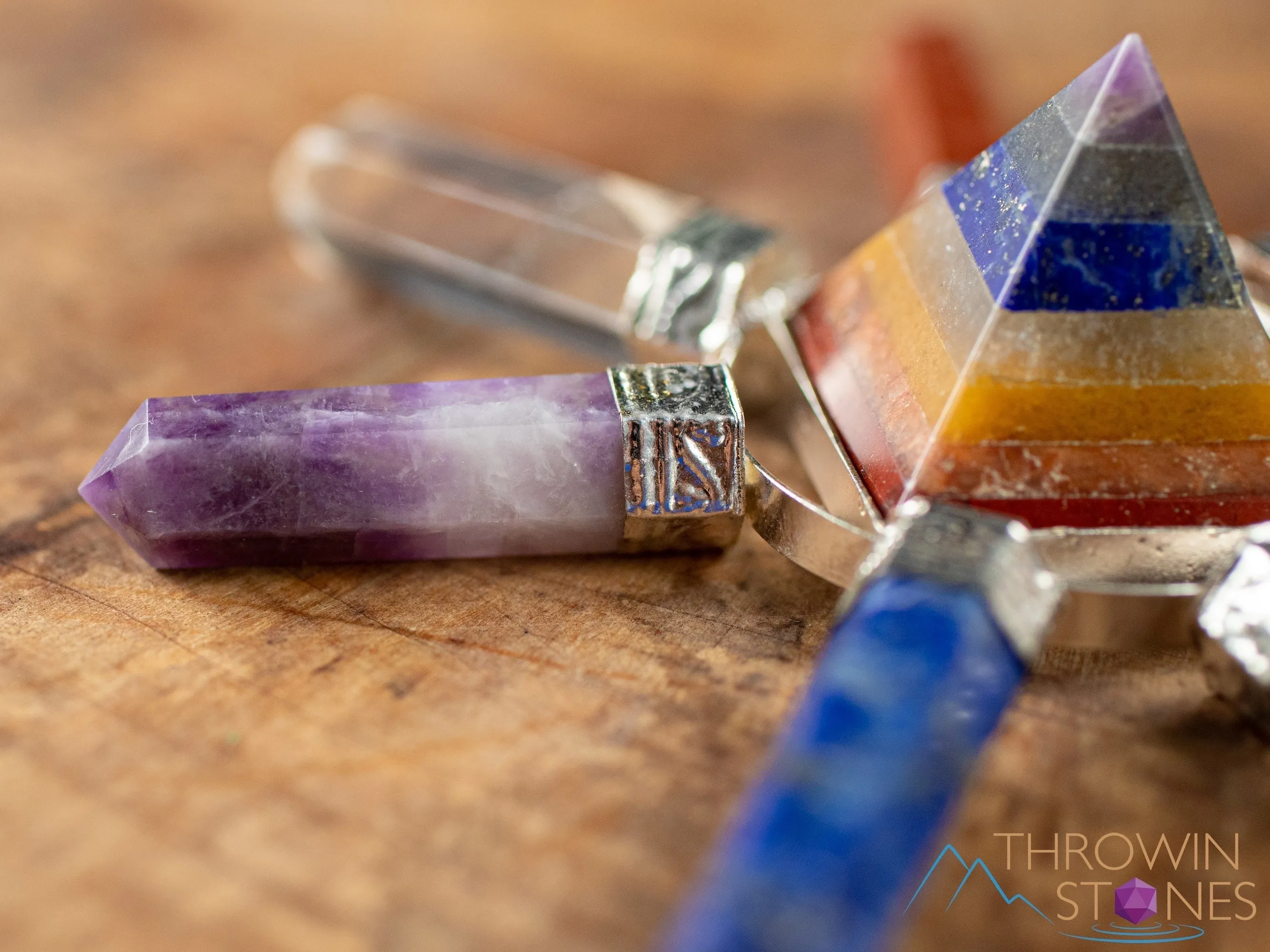 CHAKRA Crystal Pyramid Generator - Metaphysical, Home Decor, Chakra Stones, Healing Crystals and Stones, E1224