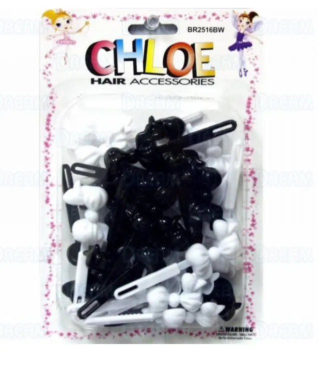 CHLOE BARRETTE #16 CHUBBY RIBBON 24P