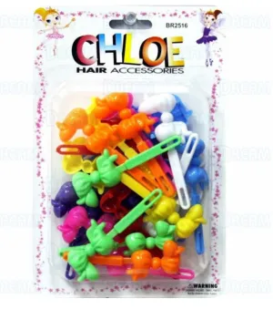 CHLOE BARRETTE #16 CHUBBY RIBBON 24P