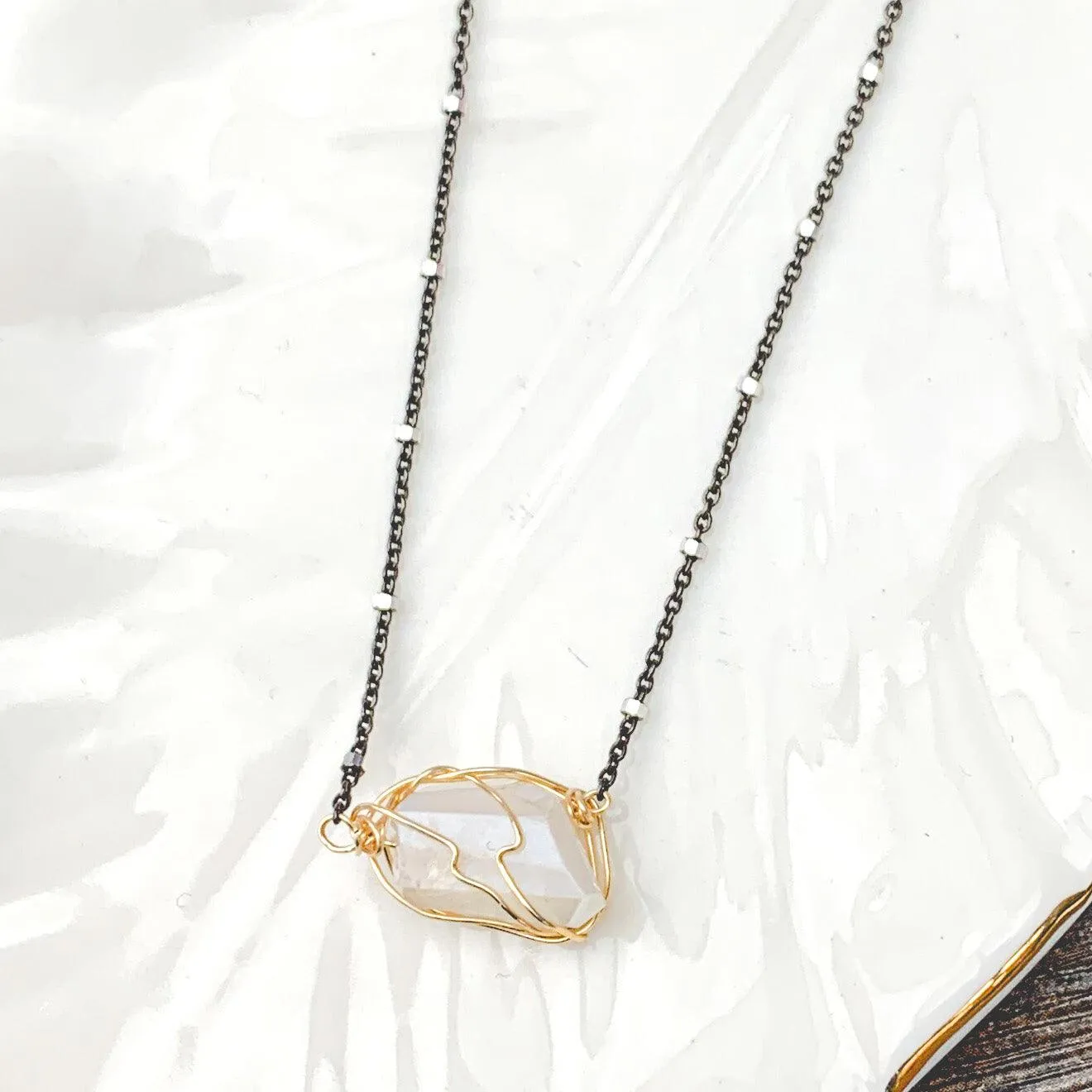 Chocolate Mystic Moonstone Necklace