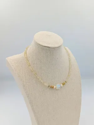 Citrine Moonstone Necklace