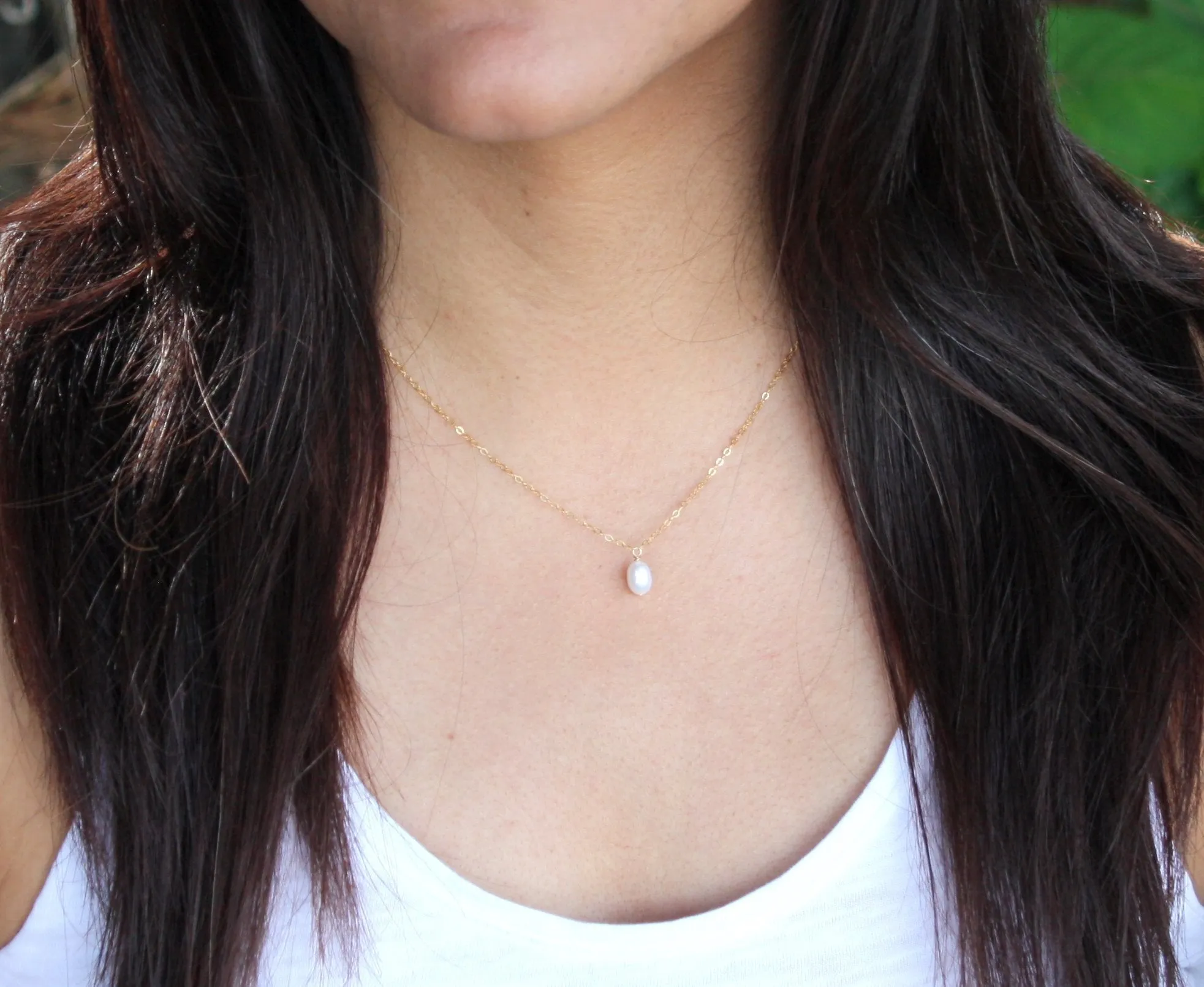 Citrine Small Pendant Necklace