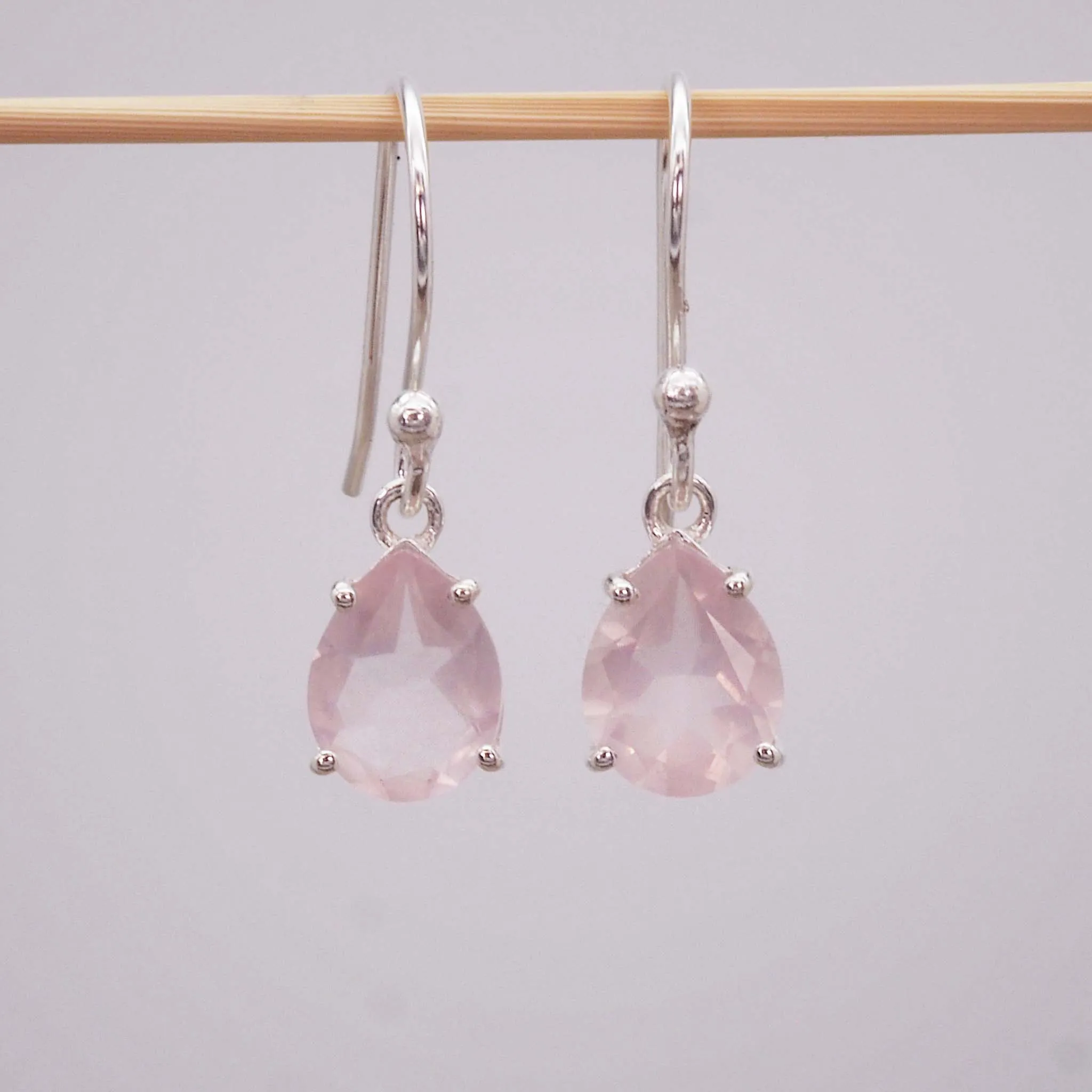 Classic Rose Quartz Earrings