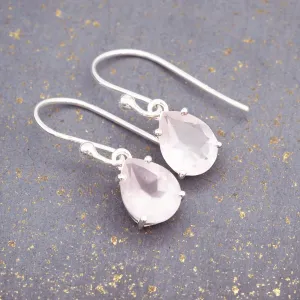 Classic Rose Quartz Earrings