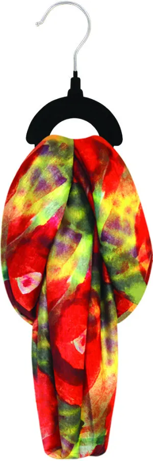 coral floral infinity scarf Case of 22