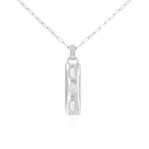 Coronet Moonstone Silver Necklace