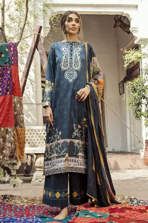 Cross Stitch Aangan Cotton Satin Collection 2019 – Lapis Lazuli