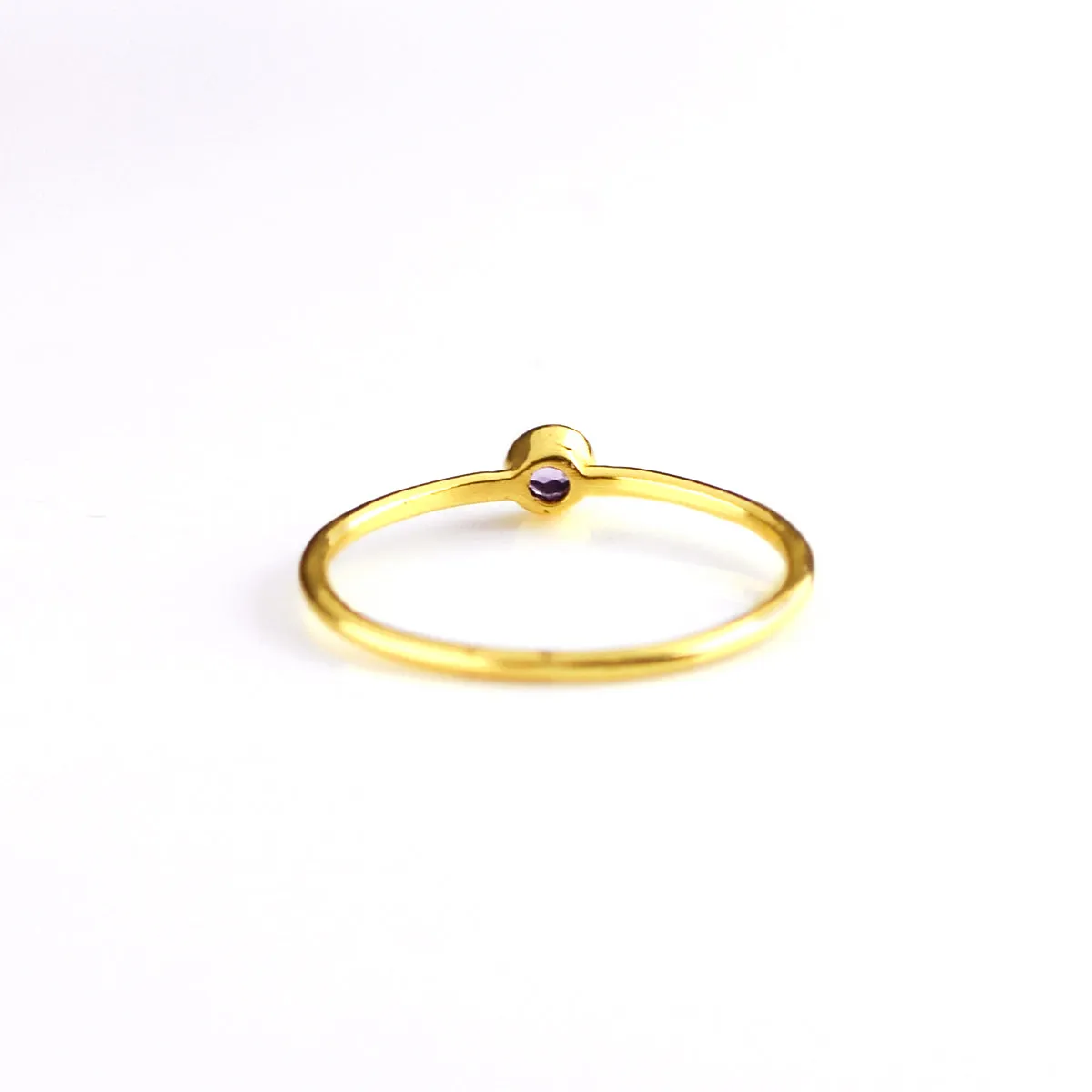 Dainty Stackable Citrine Ring : November Birthstone