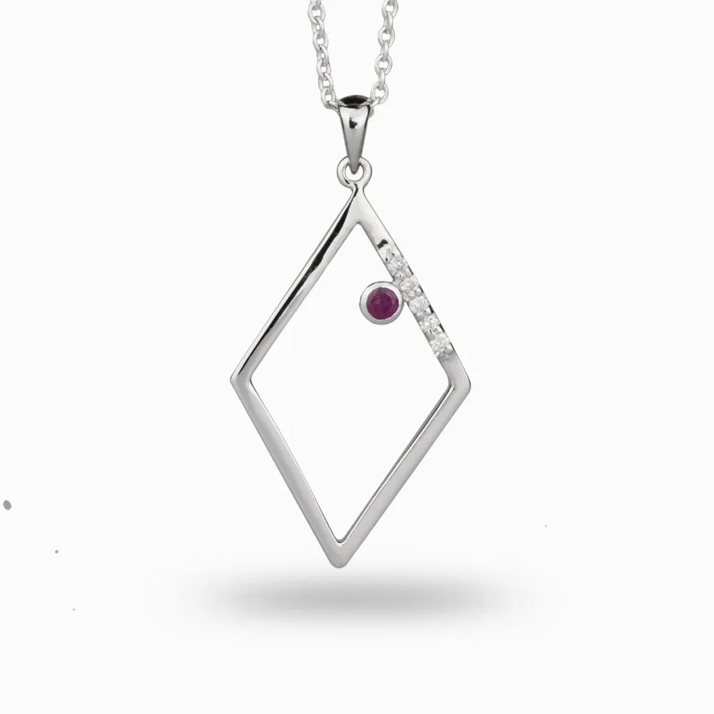 Diamante: Ruby & Diamond Necklace