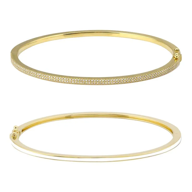 Diamond and Enamel Bangle