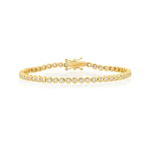 Diamond Mini Bezel Tennis Bracelet