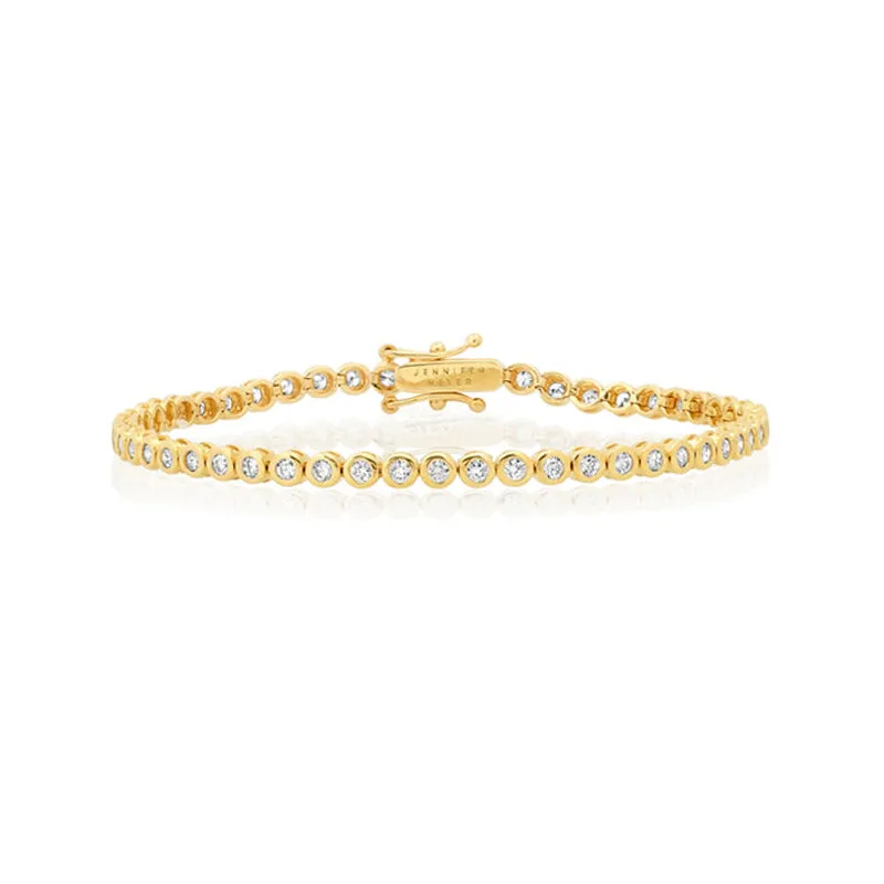 Diamond Mini Bezel Tennis Bracelet