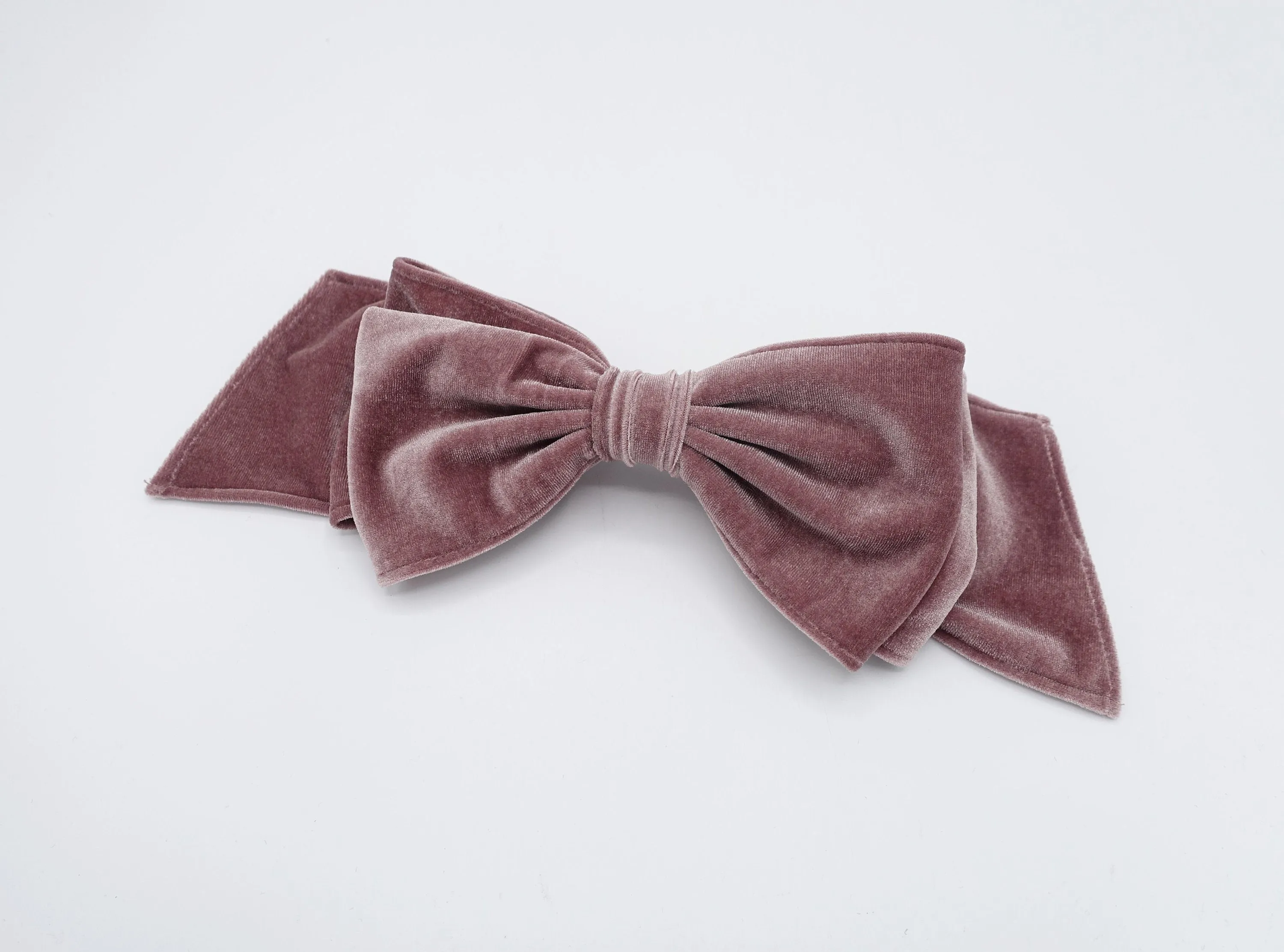 double layered velvet hair bow stylish hair hair accessory for women