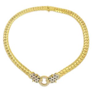 Double Leopard Estate Necklace