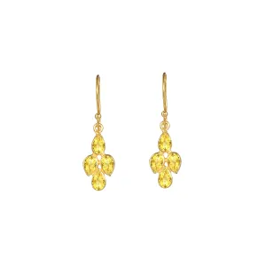 Earrings - Little Raindrop in Citrine