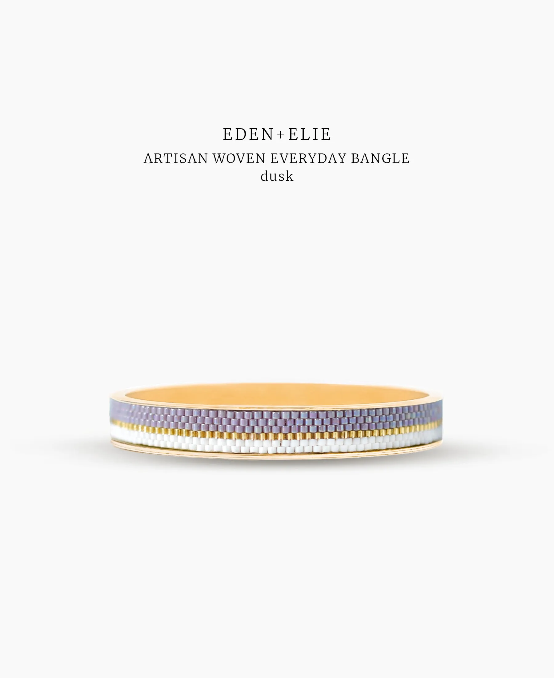 EDEN   ELIE Everyday Gold Narrow Bangle - dusk